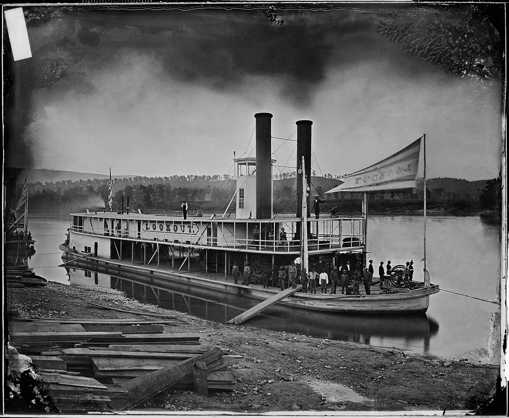 Lookout, transport steamer on the Tennessee River, c. 1860–1865